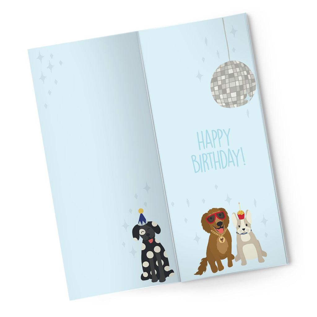 Dog Lover Birthday Card with Chocolate Inside! - Jersey Border Collars