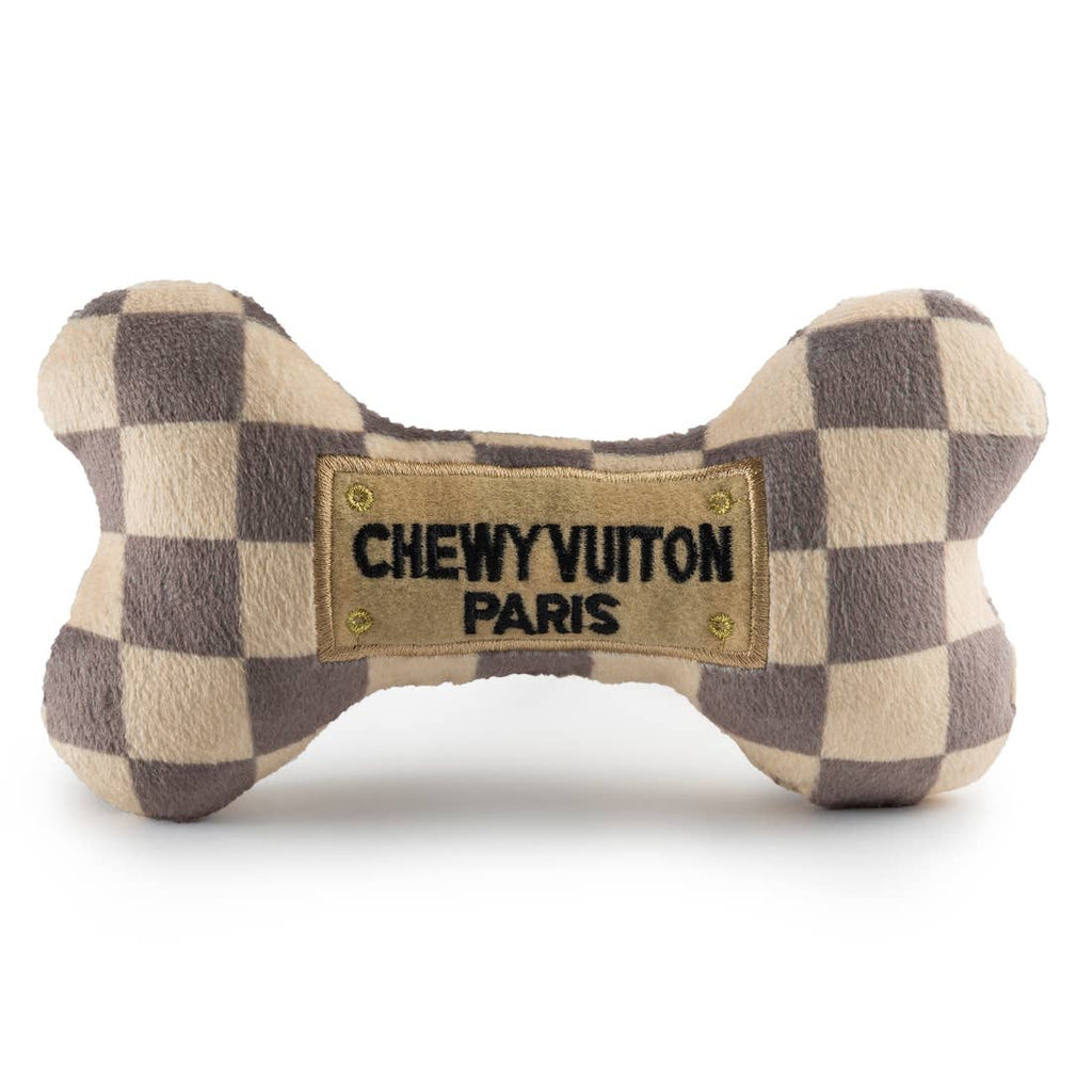 Checker Chewy Vuiton Bones - Small - Jersey Border Collars