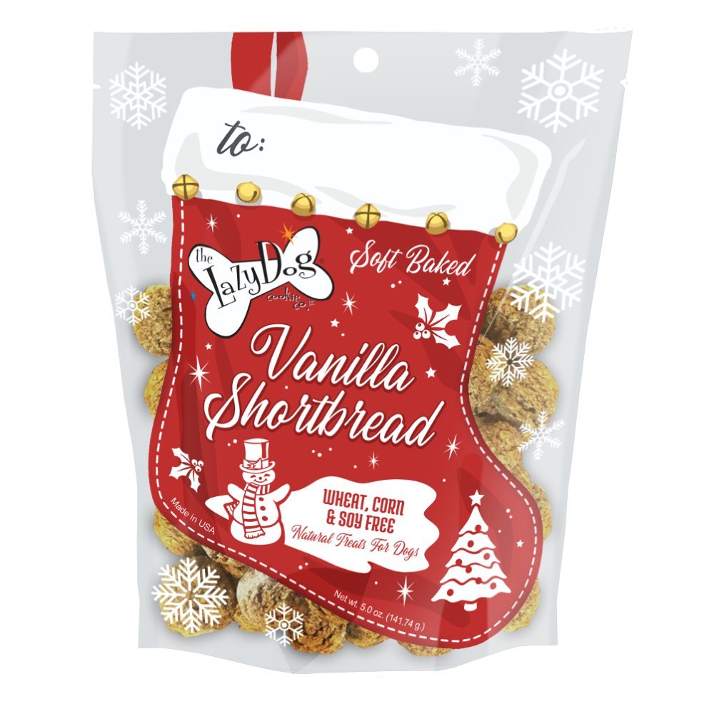 Vanilla Shortbread Stocking Dog Treats - Jersey Border Collars