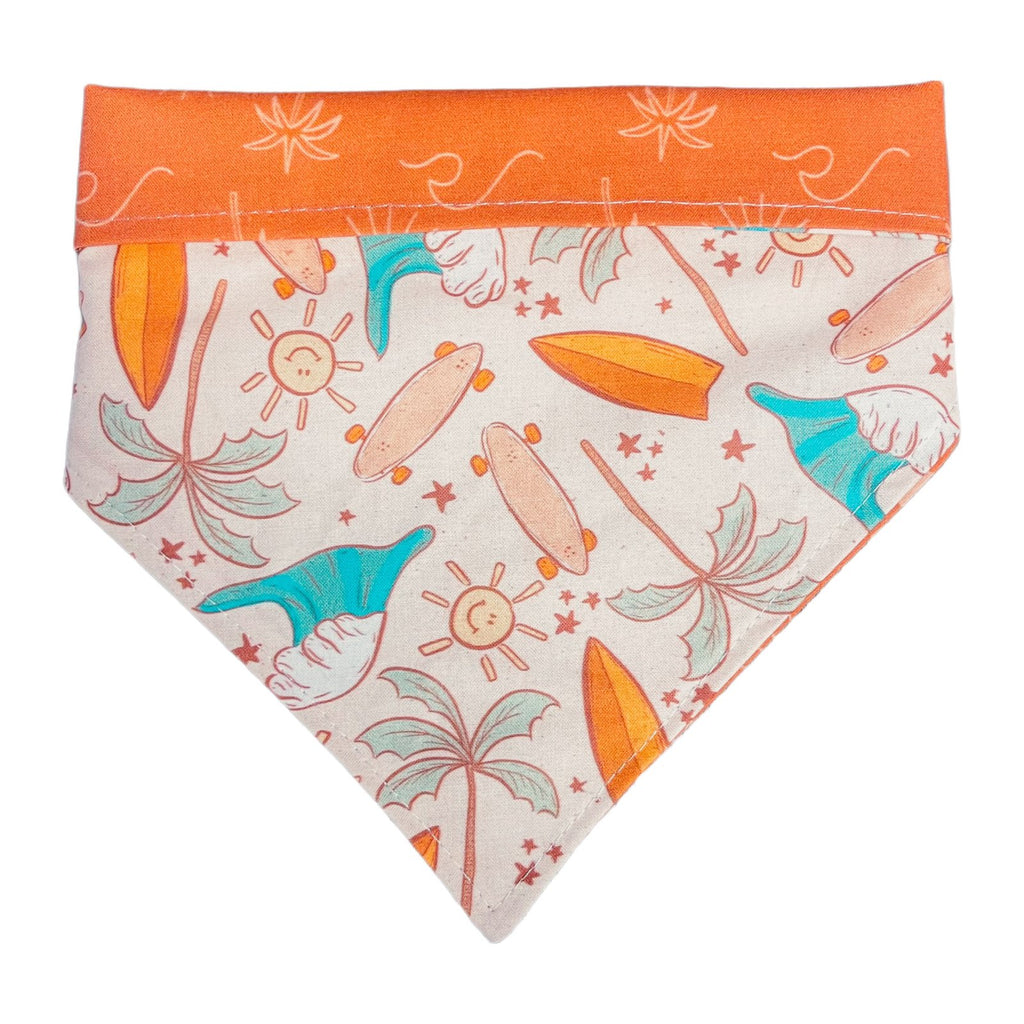 Rustic Summer Bandana - Reversible - Jersey Border Collars