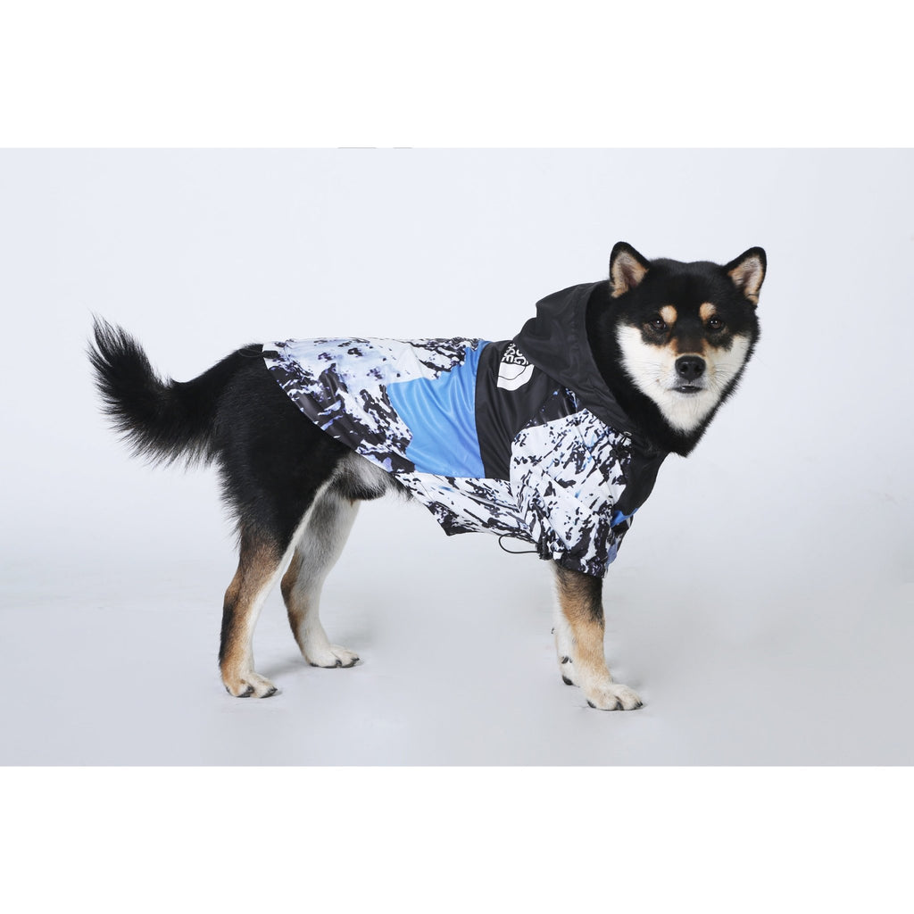 The Dog Face Blue Mountain Windbreaker Jacket - Jersey Border Collars