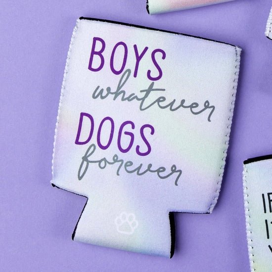 Boys Whatever, Dogs Forever Can Insulator - SLIM - Jersey Border Collars