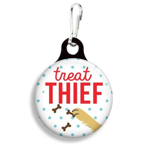 Treat Thief Collar Charm - Jersey Border Collars