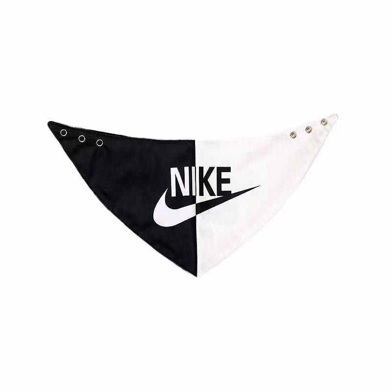 Black / White Athletic Sports Pet Bandana - Jersey Border Collars