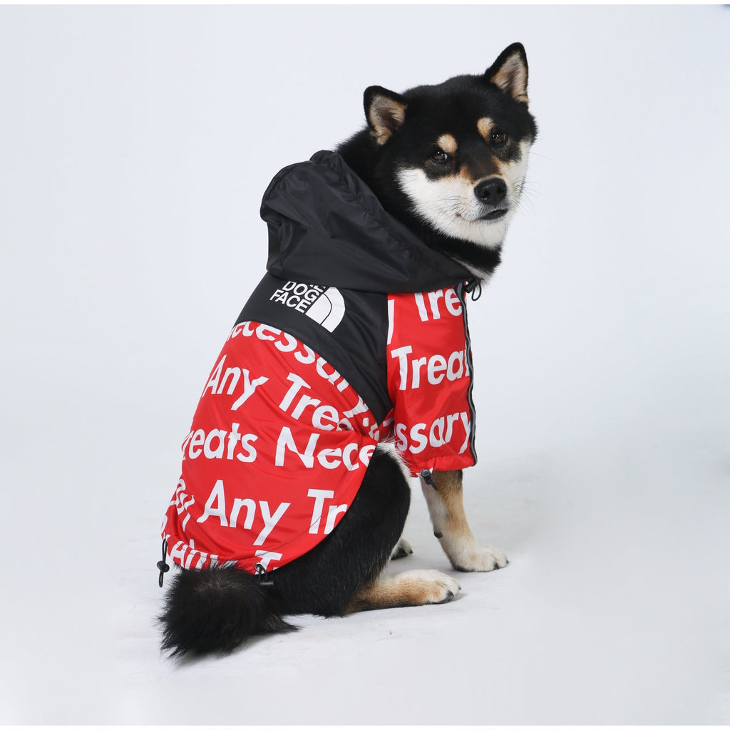 The Dog Face Red Windbreaker Jacket - Jersey Border Collars