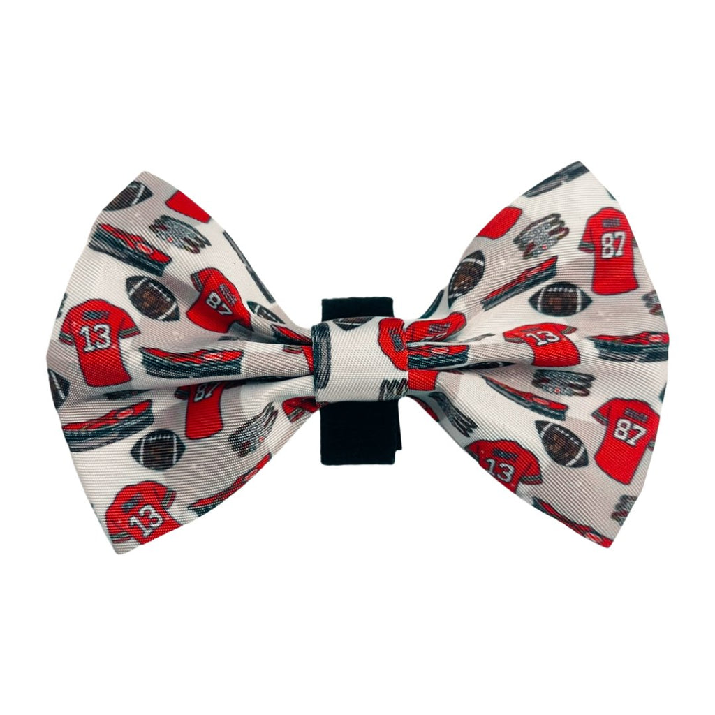 T - Swift Travis Kelce Checkered Bow Tie - Jersey Border Collars