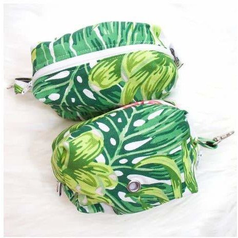 Palm Leaves Leash Bag - Jersey Border Collars