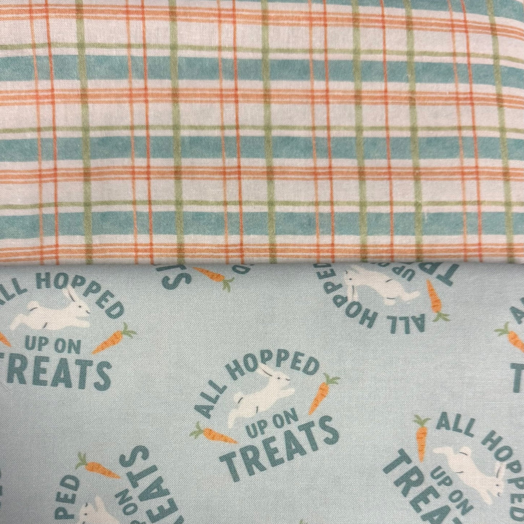 Hopped Up on Treats Reversible Bandana - Jersey Border Collars