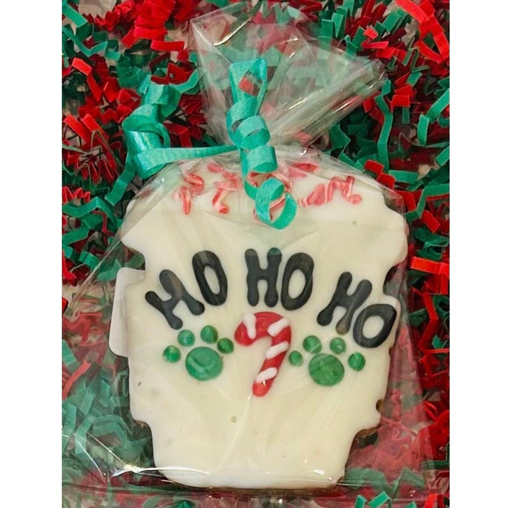 Bagged & Bowed Candy Cane Latte Dog Treat - Jersey Border Collars