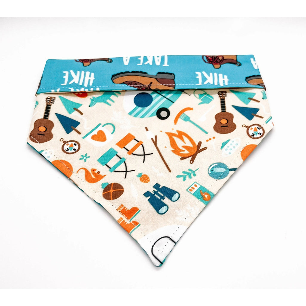 Take A Hike / Camping Bandana - Reversible - Jersey Border Collars