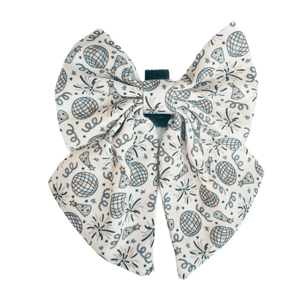 New Years Disco Sailor Bow Tie - Jersey Border Collars