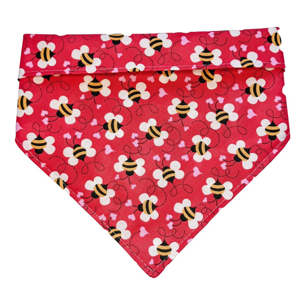 Bee Mine Valentines Bandana - Jersey Border Collars