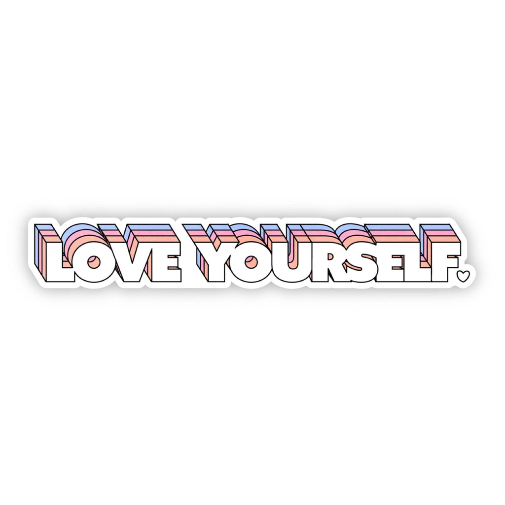 Love Yourself Lettering Sticker - Jersey Border Collars