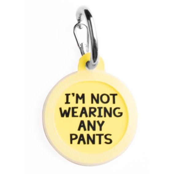 Not Wearing Pants Pet Tag - Jersey Border Collars