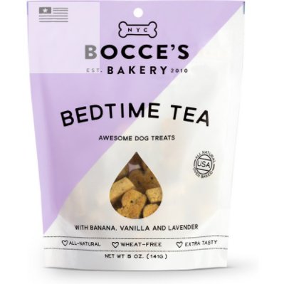 Bocce's Bakery Bedtime Tea Banana, Vanilla & Lavender Dog Treats, 5 - oz bag - Jersey Border Collars