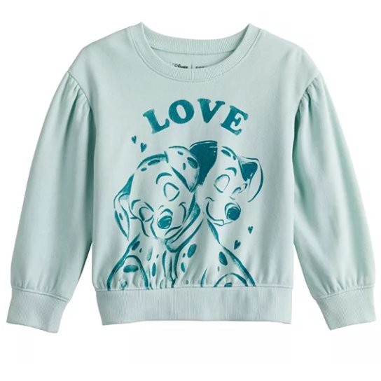 Disney's 101 Dalmatians Toddler Girl Fleece Sweatshirt by Jumping Beans® - Jersey Border Collars