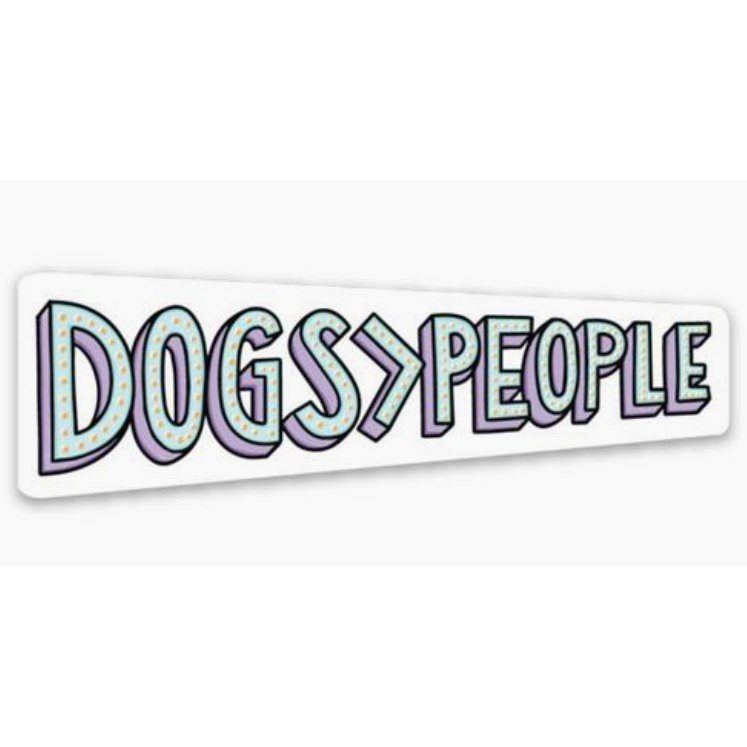 Dogs People Sticker - Jersey Border Collars