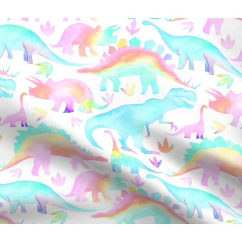 Pastel Dinos Bandana - Jersey Border Collars