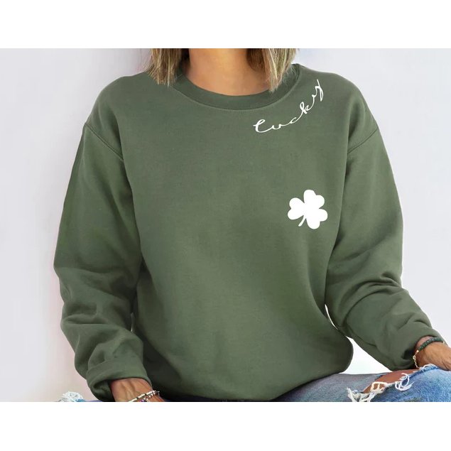 St. Patrick's Day Lucky Sweatshirt - Jersey Border Collars