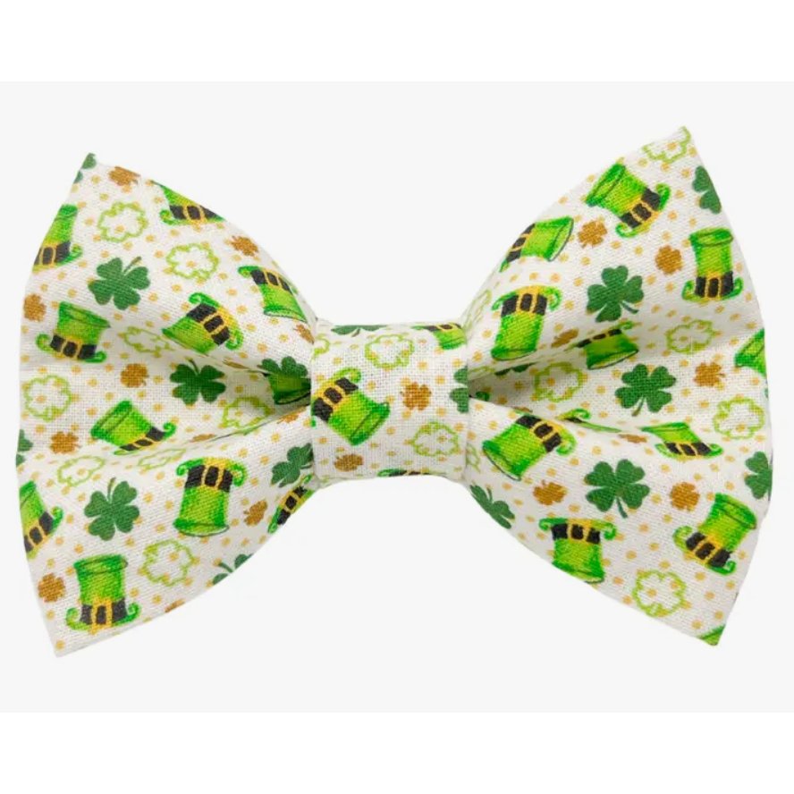 Leprechaun Hats Pet Bowtie for Saint Patrick's Day - Jersey Border Collars