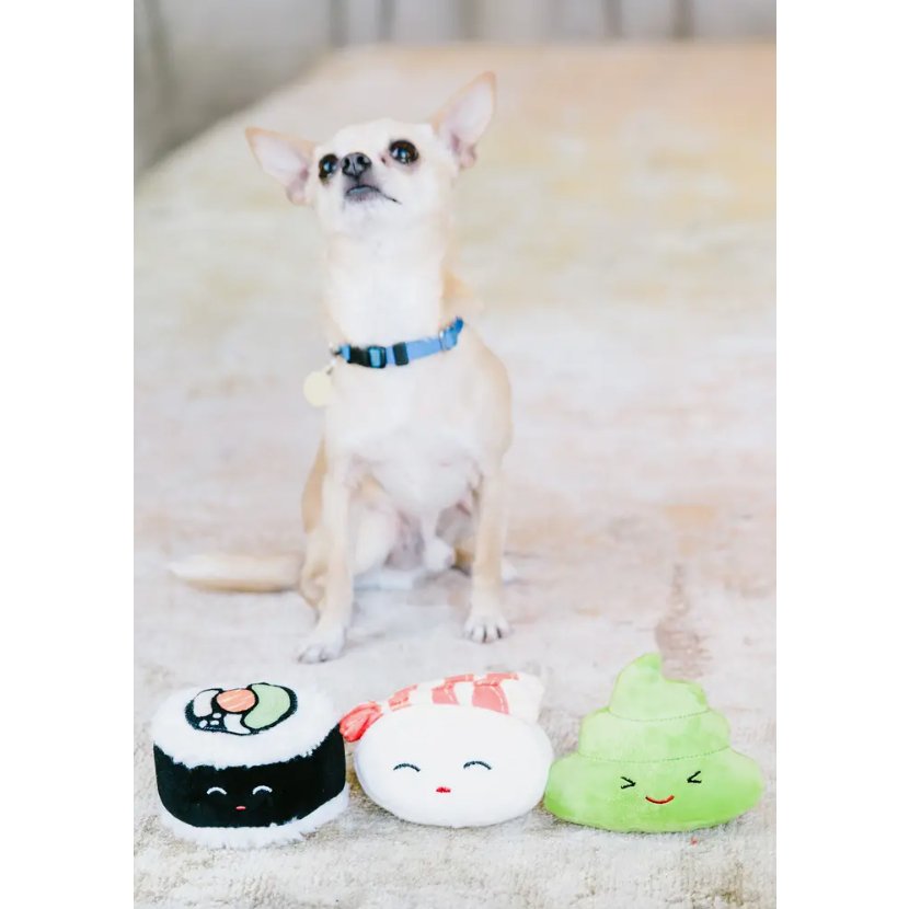 Sushi Bento Pet Toys, Set of 3 - Jersey Border Collars