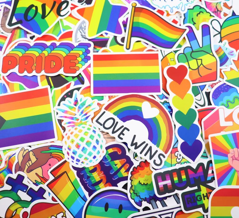 LGBTQ Mystery Sticker Pack of 10 - Jersey Border Collars