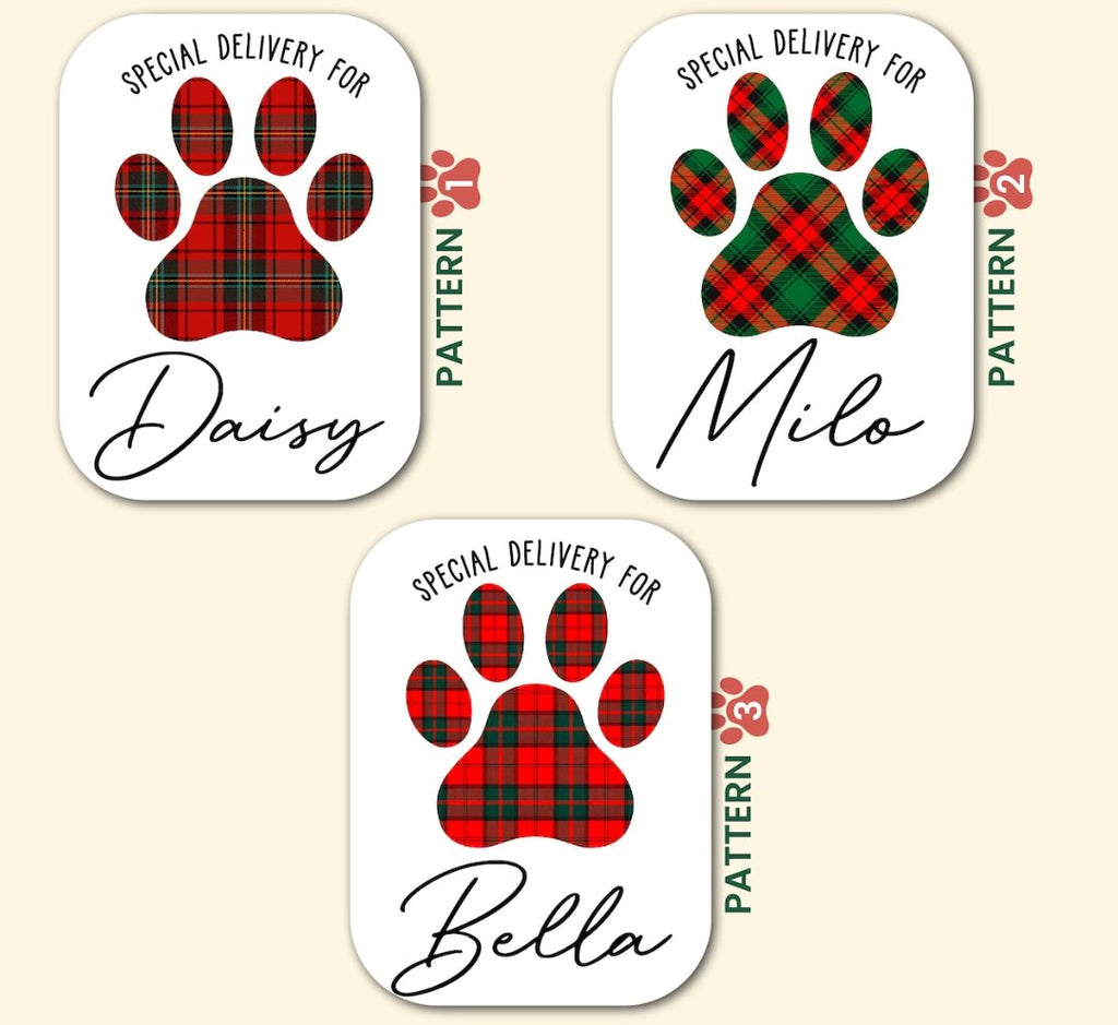 Personalized Dog Christmas Gift Sack for Christmas - Jersey Border Collars