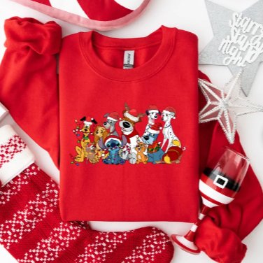 Disney Dog Christmas Sweatshirt - Jersey Border Collars