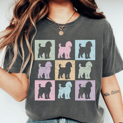 Doodle Dog Mom Tee - Jersey Border Collars