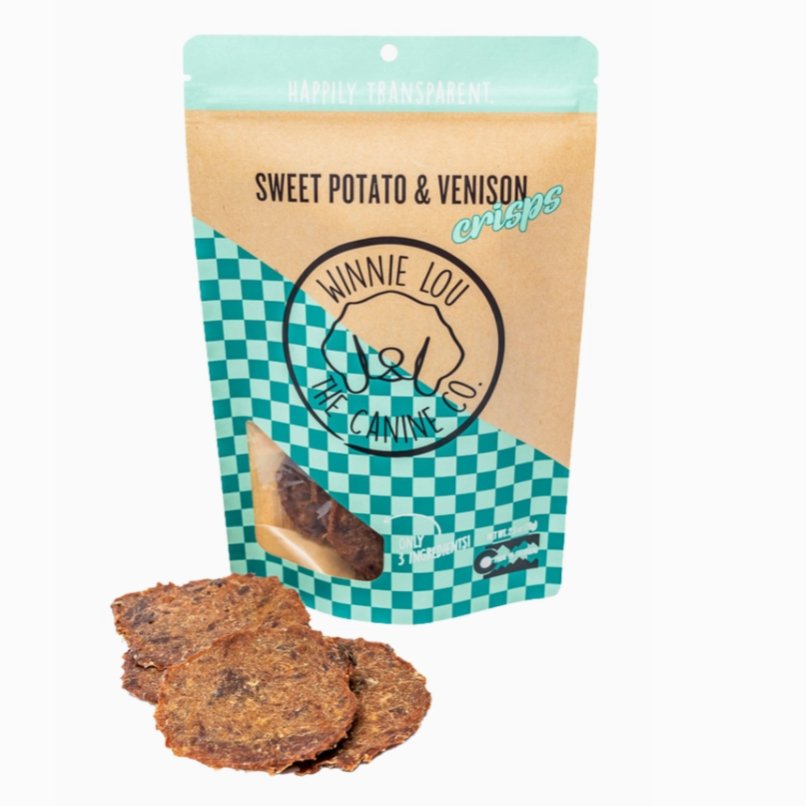 Sweet Potato & Venison Crisps - Jersey Border Collars