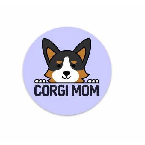 CORGI MOM STICKER - Jersey Border Collars