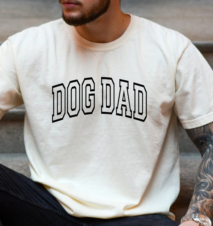 Dog Dad Shirt - Jersey Border Collars