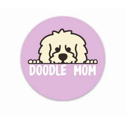 Doodle Dog Mom Sticker - Jersey Border Collars