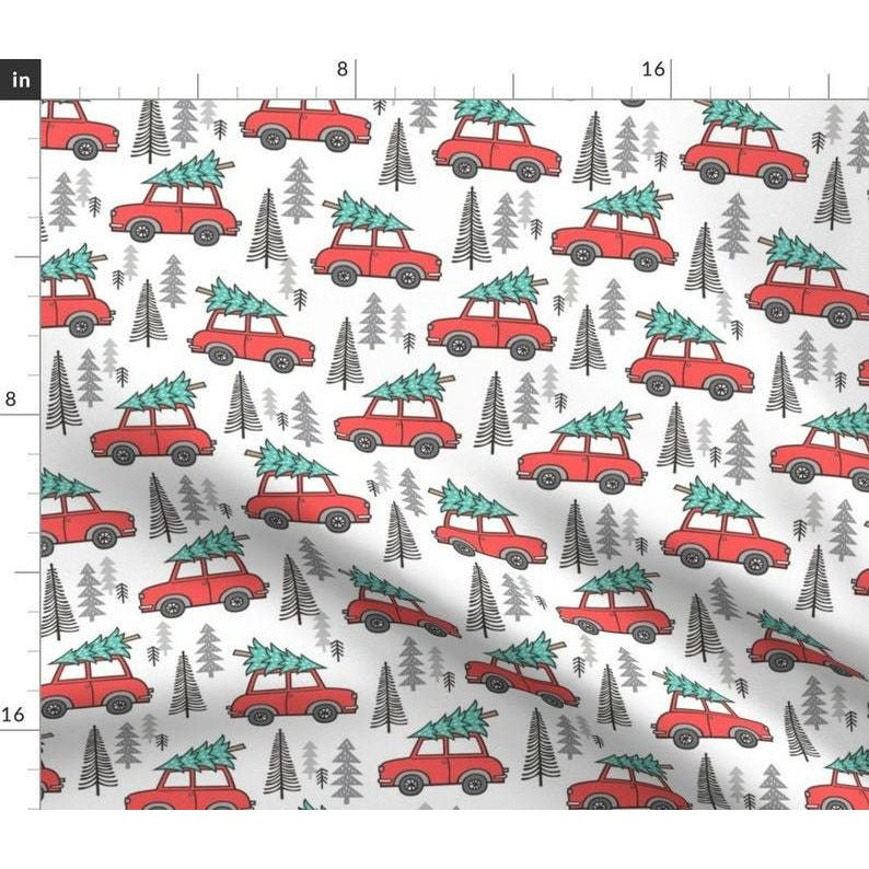 Christmas Tree Car Woodland Bandana - Jersey Border Collars