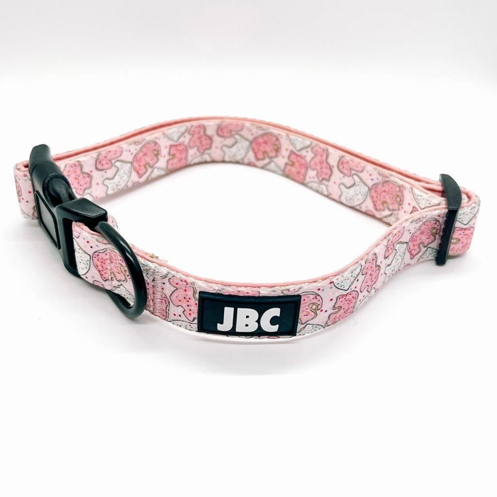 Pink Animal Cracker Collar - Jersey Border Collars