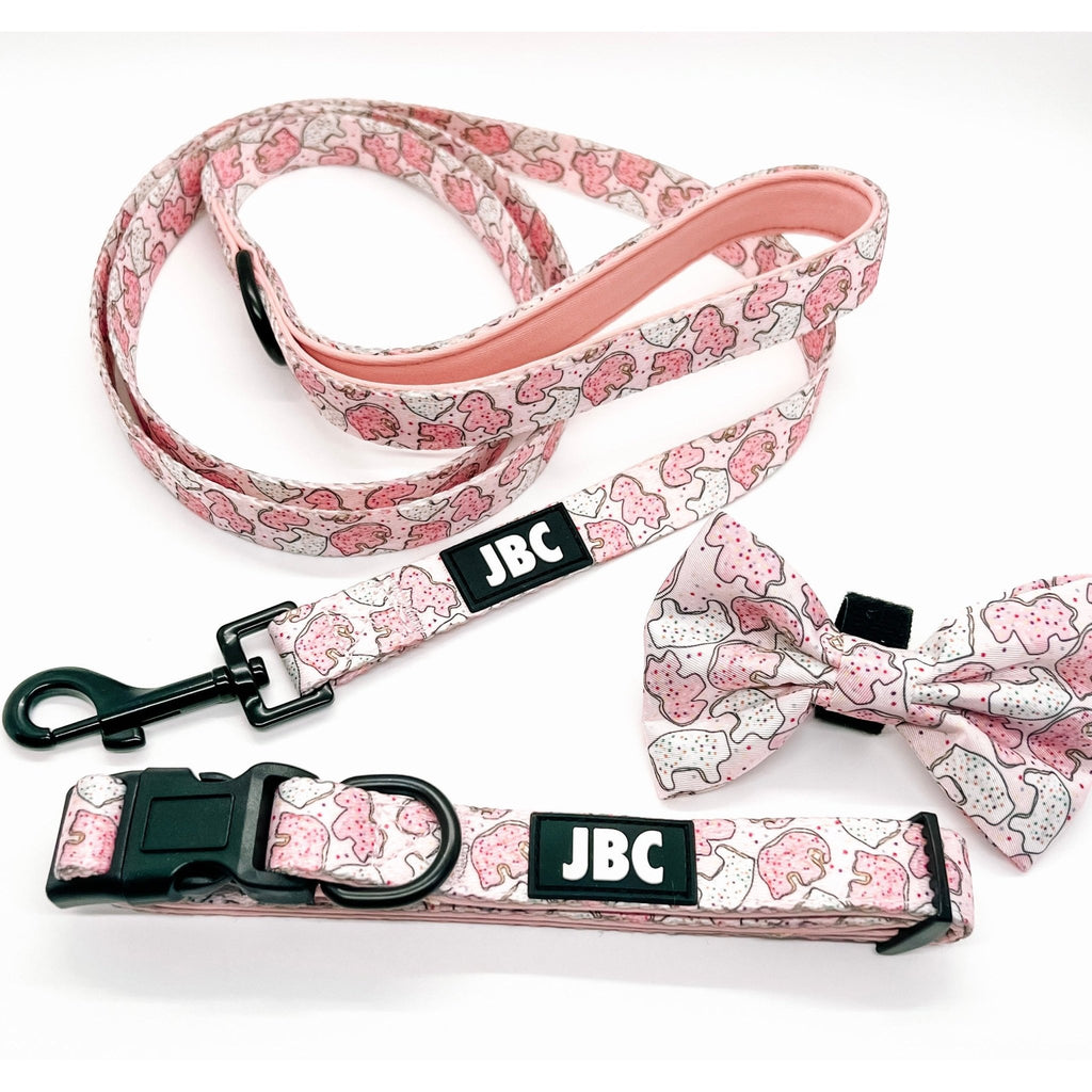 Pink Animal Cracker Leash - Jersey Border Collars