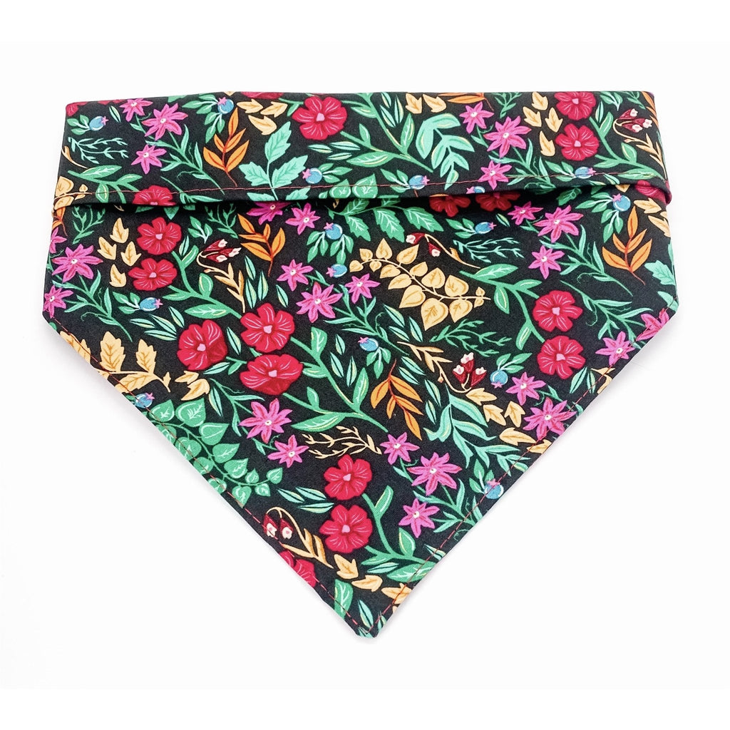 Black Floriculture Bandana - Jersey Border Collars