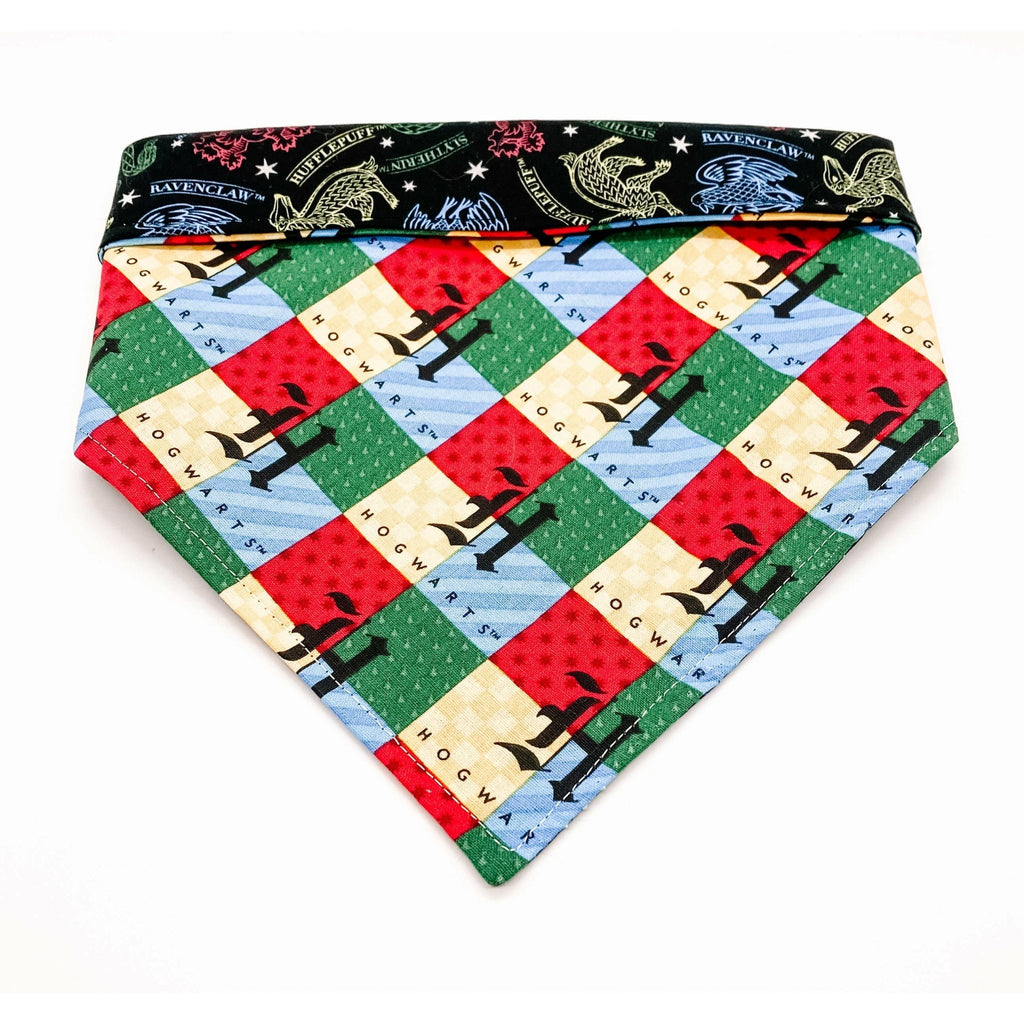 Harry Potter Hogwarts Bandana - Reversible - Jersey Border Collars