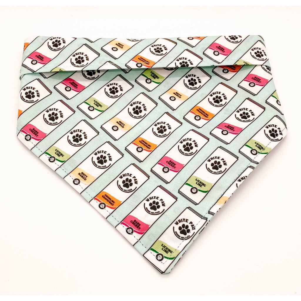 White Paw Drink Bandana - Jersey Border Collars