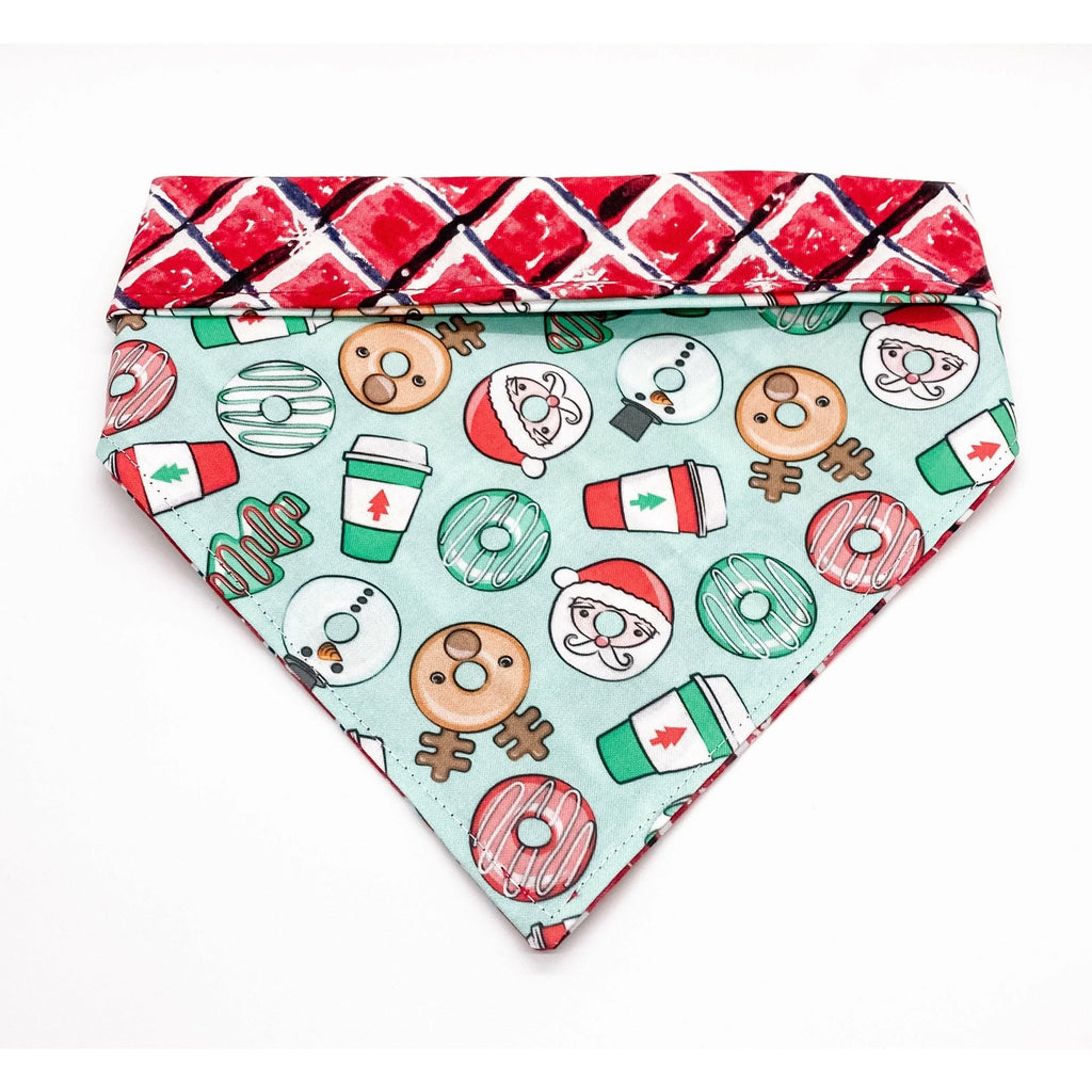 A Hole Latte Christmas - Reversible - Jersey Border Collars