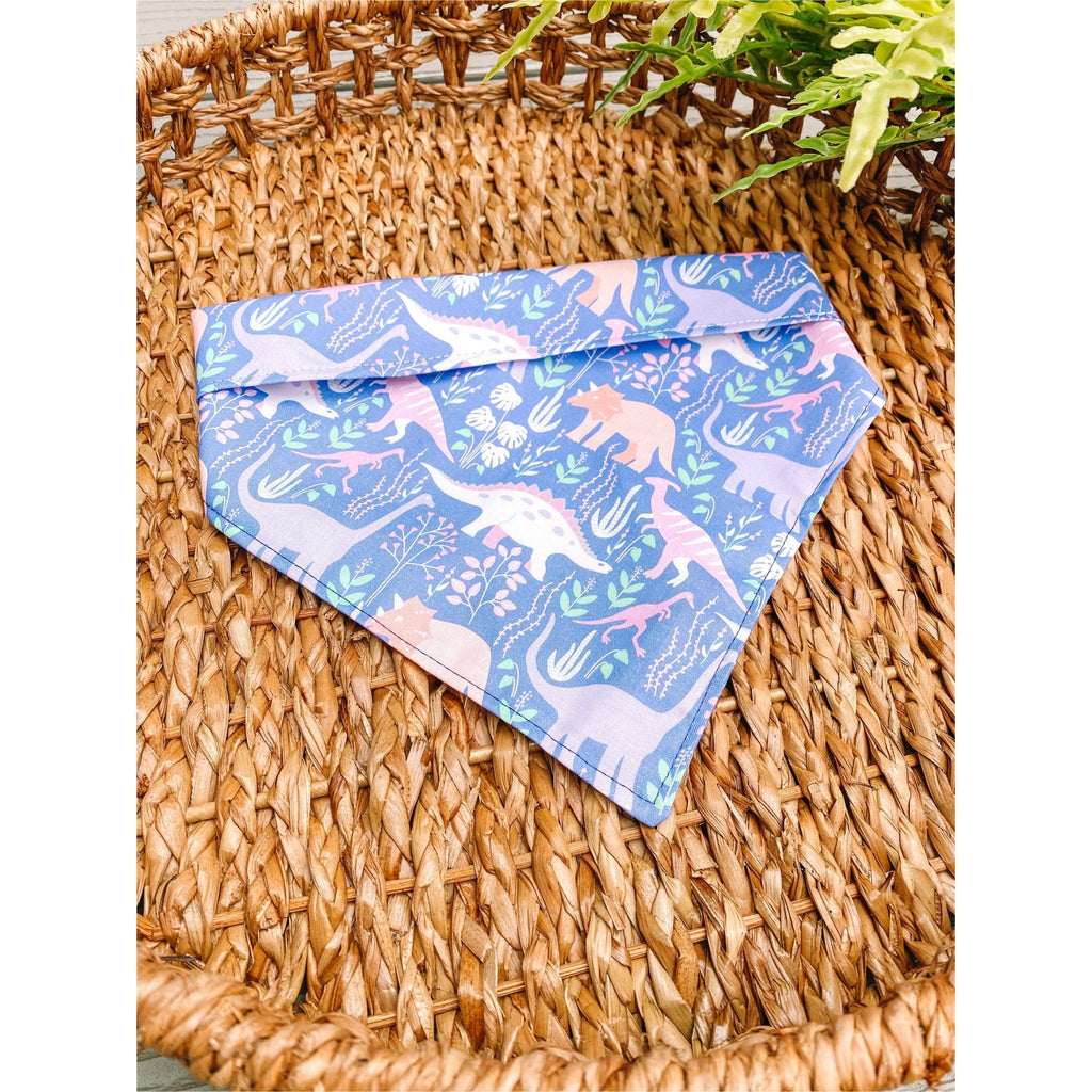 Purple Dino - mite Bandana - Jersey Border Collars