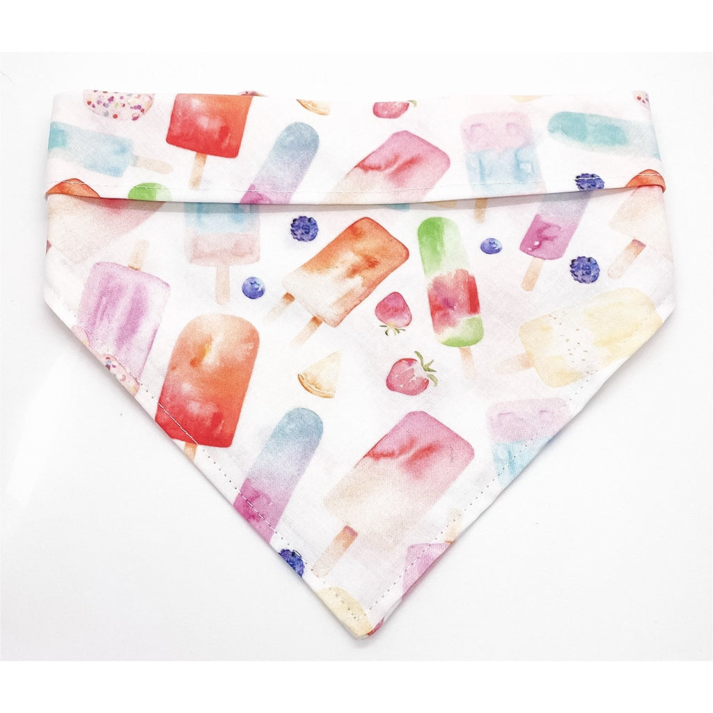 Watercolor Popsicles Bandana - Jersey Border Collars