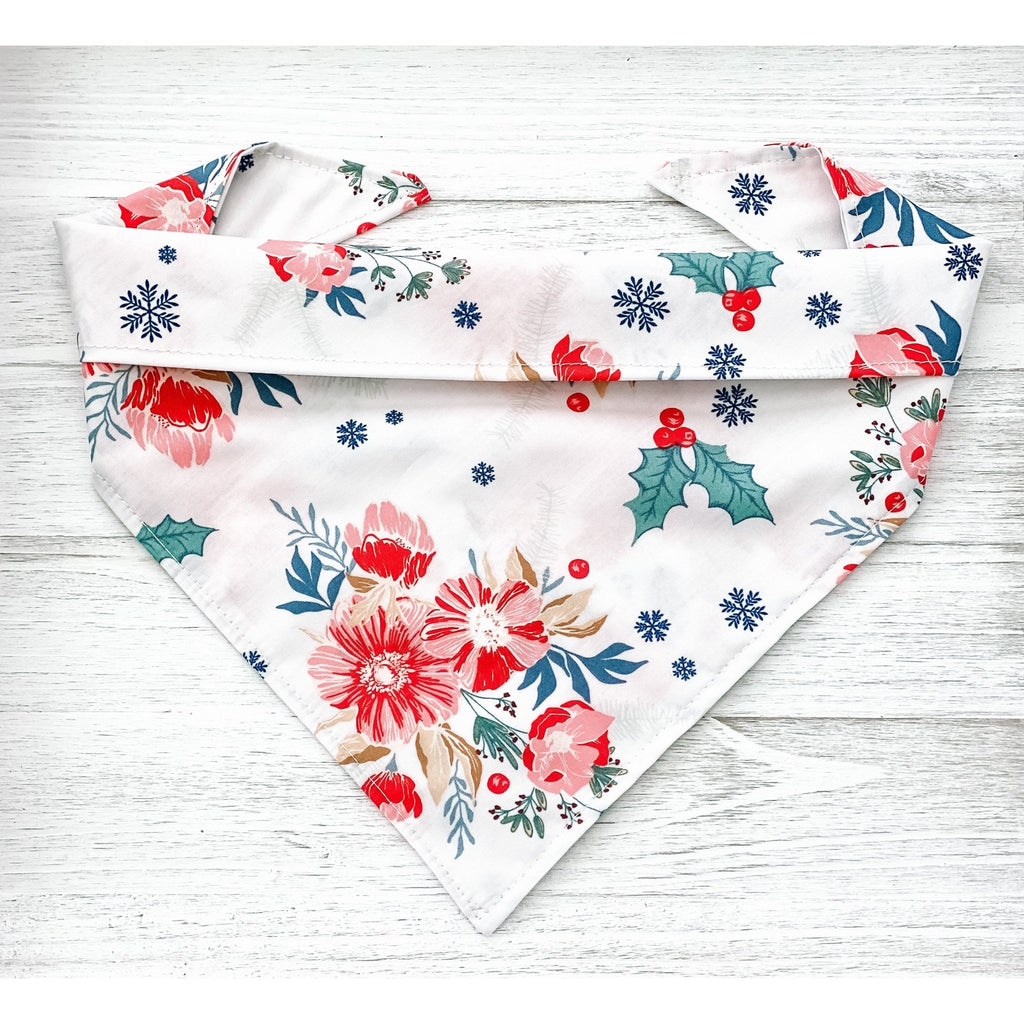 Frosted Roses Bandana - Jersey Border Collars