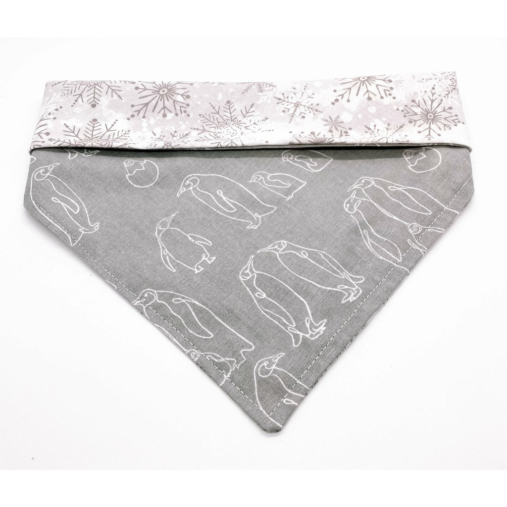 Emperor's Snowfall Bandana - Reversible - Jersey Border Collars