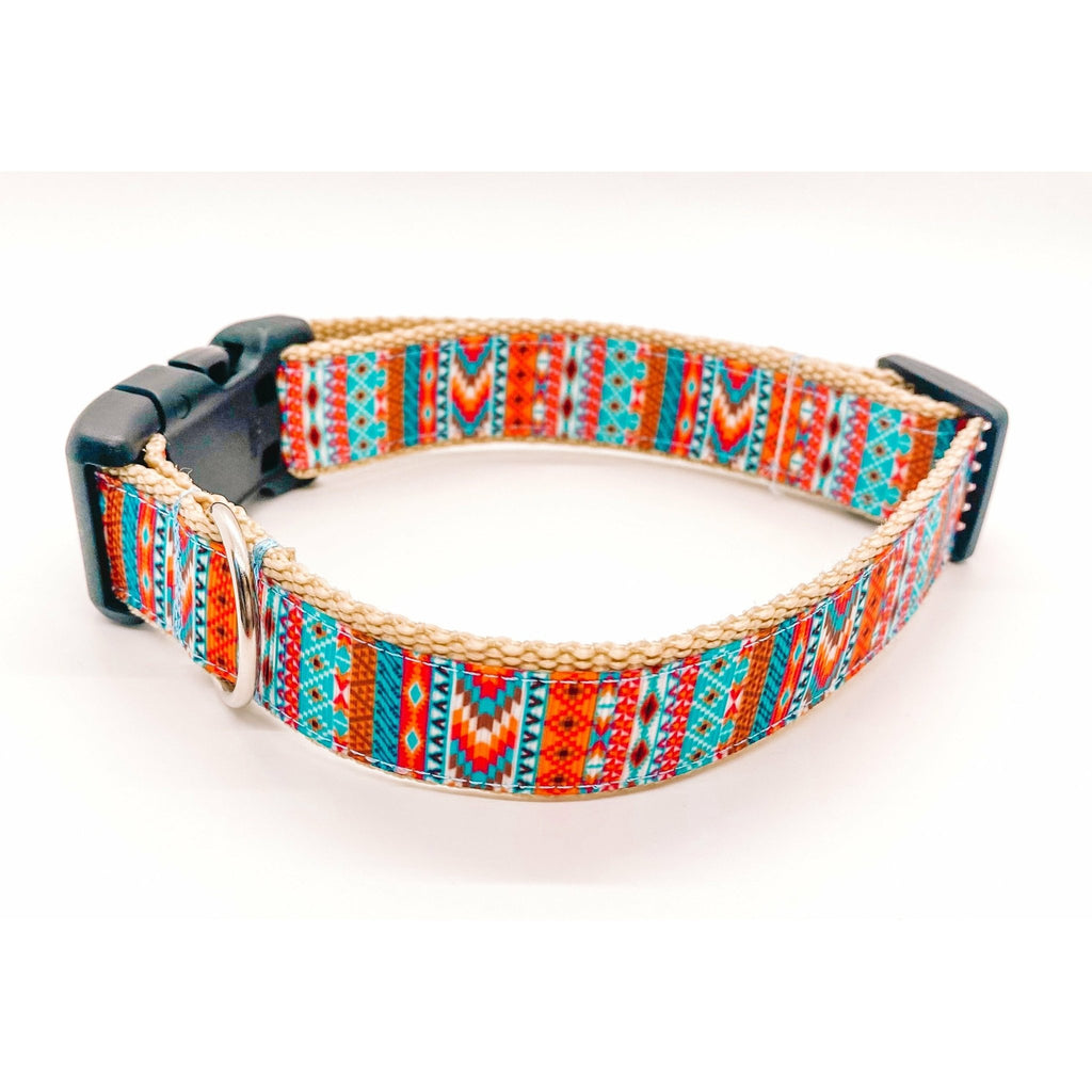 Aztec Tribal - Adjustable Collar - Jersey Border Collars