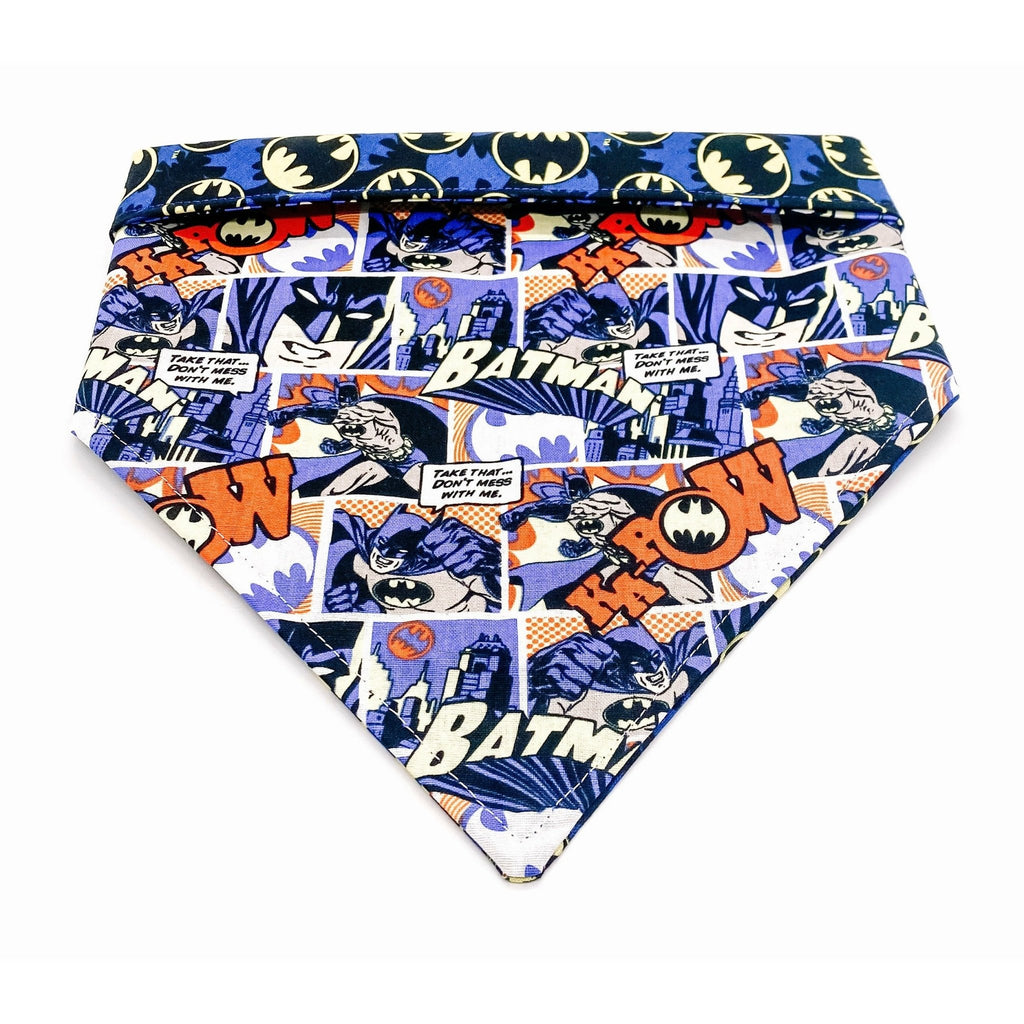 Batman Comic Bandana - Reversible - Jersey Border Collars