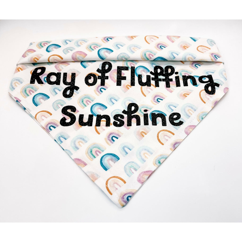 Ray of Fluffing Sunshine Bandana - Jersey Border Collars