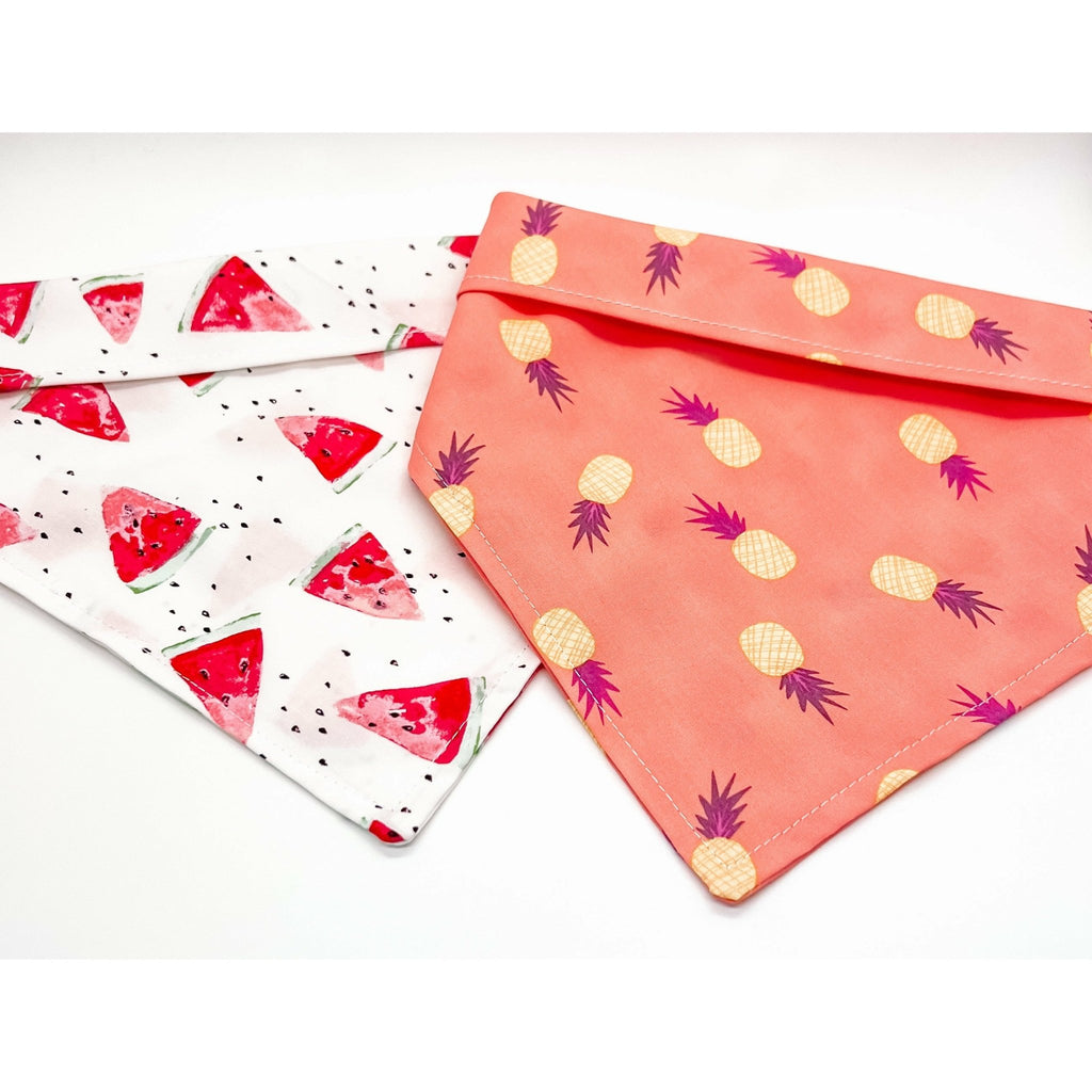 Pink Pineapple Bandana - Jersey Border Collars