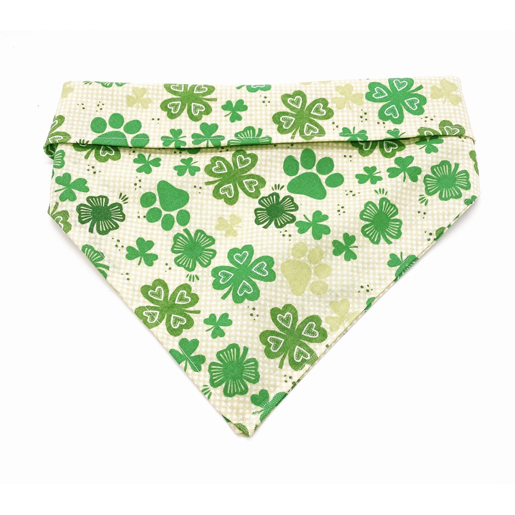 Clover Paw Print Bandana - Jersey Border Collars