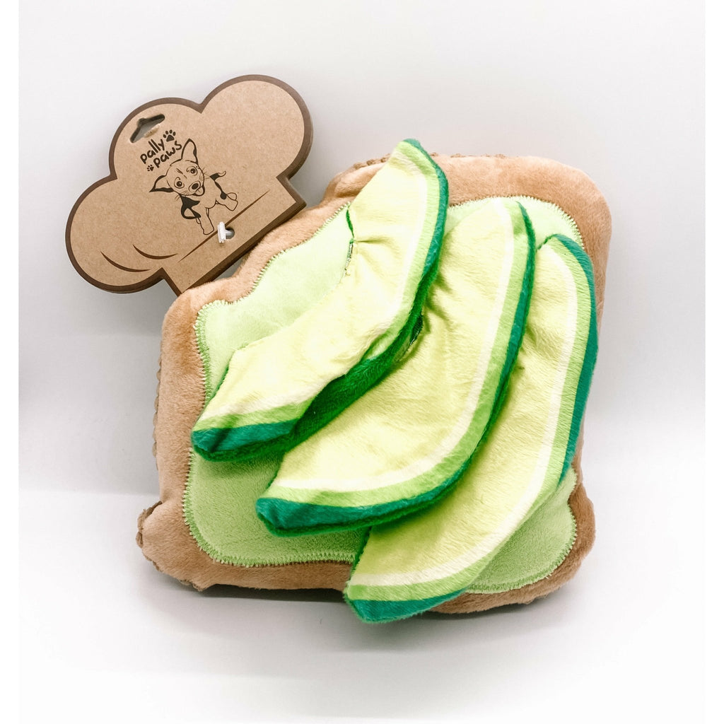 Pally Paws Avocado Toast Dog Toy - Jersey Border Collars